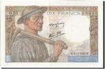 France 10 Francs Banknote, 10 F 1941-1949 ''Mineur'', 1943-03-25 -