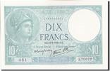 France 10 Francs Banknote, 10 F 1916-1942 ''Minerve'' -