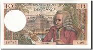 France 10 Francs Banknote, 10 F 1963-1973 ''Voltaire'' -