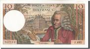 France 10 Francs Banknote, 10 F 1963-1973 ''Voltaire'', 1969-05-08 -