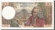 France 10 Francs Banknote, 10 F 1963-1973 ''Voltaire'', 1973-04-05 -
