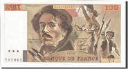 France 100 Francs Banknote, 100 F 1978-1995 ''Delacroix'' -