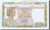 France 500 Francs Banknote, 500 F 1940-1944 ''La Paix'', 1942-09-03 -