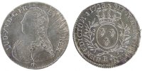 France 1/2 ECU, 44 Sols Coin, Louis XV, 1/2 Écu aux branches d'olivier -