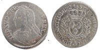 France 24 Sols, 1/5 ECU Coin, Louis XV, 1/5 Écu aux branches d'olivier -