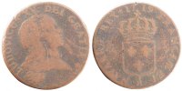France Sol Coin, Louis XV, Sol au buste enfantin, Paris -