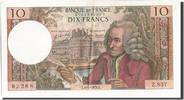France 10 Francs Banknote, 10 F 1963-1973 ''Voltaire'', 1973-01-04 -