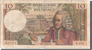 France 10 Francs Banknote, 10 F 1963-1973 ''Voltaire'', 1964-08-06 -