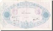 France 500 Francs Banknote, 500 F 1888-1940 ''Bleu et Rose'' -