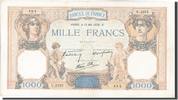 France 1000 Francs Banknote, 1 000 F 1927-1940 ''Cérès et Mercure'' -