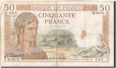 France 50 Francs Banknote, 50 F 1934-1940 ''Cérès'', 1937-09-09 -