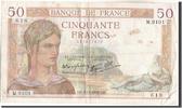 France 50 Francs Banknote, 50 F 1934-1940 ''Cérès'', 1938-11-03 -
