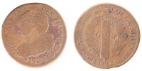 France 6 Deniers Coin, 6 deniers français, Strasbourg -