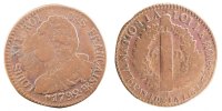 France 6 Deniers Coin, 6 deniers français, Strasbourg -