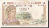 France 50 Francs Banknote, 50 F 1934-1940 ''Cérès'', 1939-07-13 -