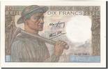 France 10 Francs Banknote, 10 F 1941-1949 ''Mineur'', 1946-12-19 -