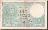 France 10 Francs Banknote, 10 F 1916-1942 ''Minerve'', 1939-10-05 -