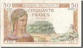France 50 Francs Banknote, 50 F 1934-1940 ''Cérès'', 1935-01-17 -