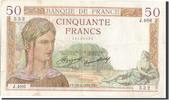 France 50 Francs Banknote, 50 F 1934-1940 ''Cérès'', 1935-02-21 -