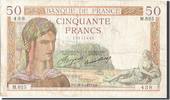 France 50 Francs Banknote, 50 F 1934-1940 ''Cérès'', 1935-02-28 -