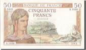 France 50 Francs Banknote, 50 F 1934-1940 ''Cérès'', 1935-03-21 -