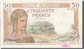 France 50 Francs Banknote, 50 F 1934-1940 ''Cérès'', 1935-04-25 -
