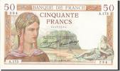 France 50 Francs Banknote, 50 F 1934-1940 ''Cérès'', 1934-12-27 -