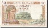 France 50 Francs Banknote, 50 F 1934-1940 ''Cérès'', 1934-12-27 -