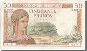 France 50 Francs Banknote, 50 F 1934-1940 ''Cérès'', 1934-12-27 -