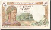 France 50 Francs Banknote, 50 F 1934-1940 ''Cérès'', 1934-12-27 -