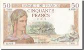 France 50 Francs Banknote, 50 F 1934-1940 ''Cérès'', 1935-02-28 -