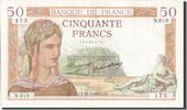 France 50 Francs Banknote, 50 F 1934-1940 ''Cérès'', 1935-02-21 -