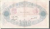 France 500 Francs Banknote, 500 F 1888-1940 ''Bleu et Rose'' -