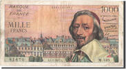 France 1000 Francs Banknote, 1 000 F 1953-1957 ''Richelieu'' -