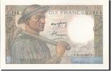France 10 Francs Banknote, 10 F 1941-1949 ''Mineur'', 1947-10-30 -