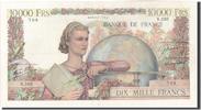 France 10,000 Francs Banknote, 10 000 F 1945-1956 ''Génie Français'' -