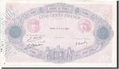 France 500 Francs Banknote, 500 F 1888-1940 ''Bleu et Rose'' -