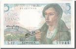 France 5 Francs Banknote, 5 F 1943-1947 ''Berger'', 1943-06-02 -