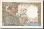 France 10 Francs Banknote, 10 F 1941-1949 ''Mineur'', 1947-01-09 -