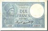 France 10 Francs Banknote, 10 F 1916-1942 ''Minerve'', 1936-12-17 -