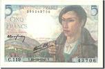 France 5 Francs Banknote, 5 F 1943-1947 ''Berger'', 1943-12-23 -