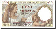 France 100 Francs Banknote, 100 F 1939-1942 ''Sully'', 1941-10-02 -