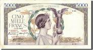 France 5000 Francs 5 000 F 1934-1944 ''Victoire'', KM:97a, 1938-12-08...
