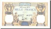 France 1000 Francs 1 000 F 1927-1940 ''Cérès et Mercure'', KM:90c,...