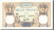 France 1000 Francs 1 000 F 1927-1940 ''Cérès et Mercure'', KM:90c,...