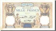 France 1000 Francs 1 000 F 1927-1940 ''Cérès et Mercure'', KM:79c,...