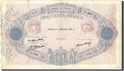France 500 Francs 500 F 1888-1940 ''Bleu et Rose'', KM:66l, 1932-09-0...