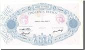 France 500 Francs 500 F 1888-1940 ''Bleu et Rose'', KM:66m, 1936-06-0...