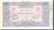 France 1000 Francs 1 000 F 1889-1926 ''Bleu et Rose'', KM:67j, 1924-1...