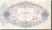 France 500 Francs Banknote, 500 F 1888-1940 ''Bleu et Rose'' -